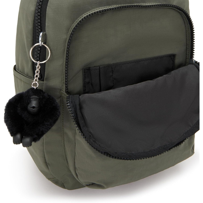 Рюкзак Kipling Seoul S зелений, захист для ноутбука, малий
