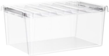 SmartStore Набір з 10 контейнерів з кришкою Classic 8 л (40x30x11 см), харчовий пластик, стійкі до штабелювання, зміцнені кути, 10 років гарантії