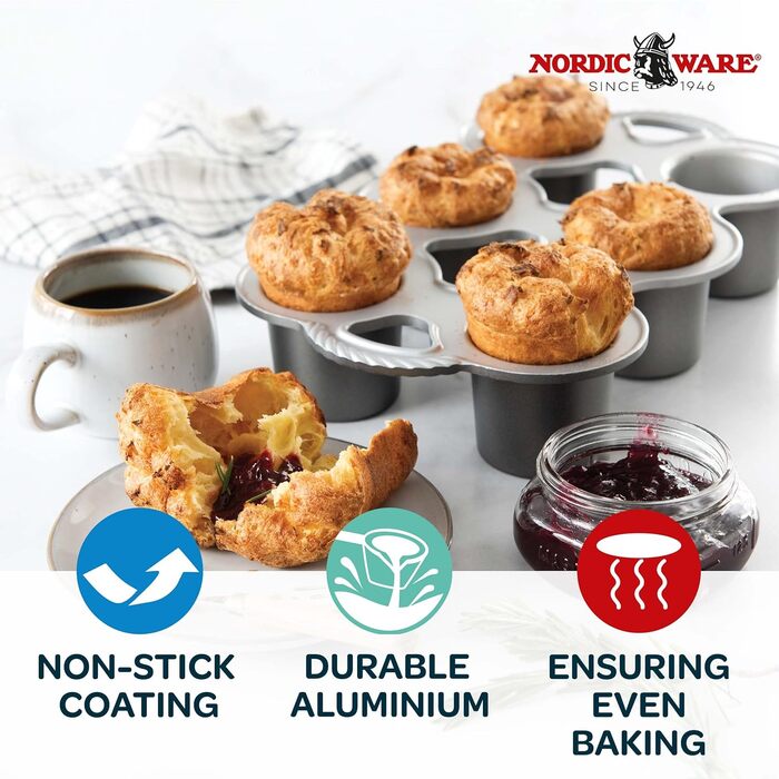 Форма для кексів Nordic Ware, антипригарна, для випікання мафінів