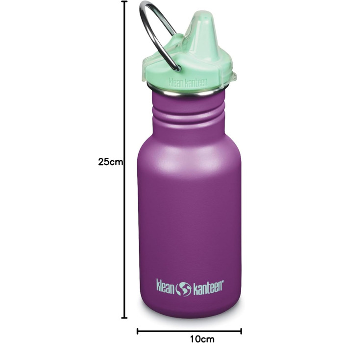 Пляшка для води Klean Kanteen Classic Narrow 355 мл, нержавіюча сталь, колір Блискучий виноград