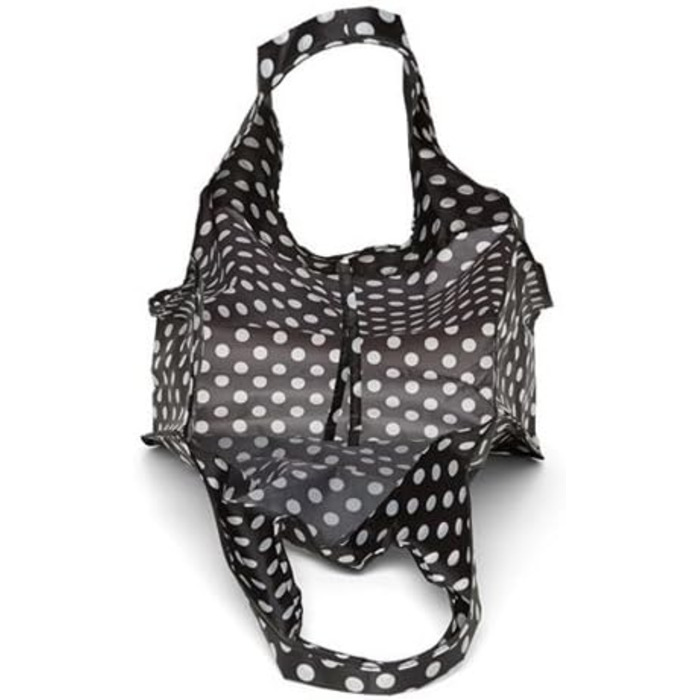 Жіноча багаторазова сумка для покупок Kate Spade New York з написом Get Carried Away, чорні точки