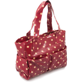 Бавовняна сумка для рукоділля Hobby Gift, червона, 14x36,5x30 см