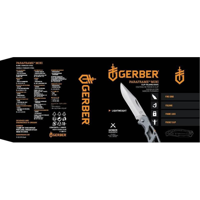 Складаний ніж Gerber з гладким лезом та кліпсою, міні 5,6 см (для кишені, ЄС)