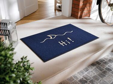 Килимок для підлоги wash+dry Hi! 50x75 см, для внутрішнього та зовнішнього використання, праний