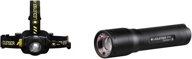 Налобний ліхтар Ledlenser H7R Work + ручний акумуляторний ліхтар P7R, LED, 1000 люмен, 210 м, 40 годин роботи, фокусування, комплект