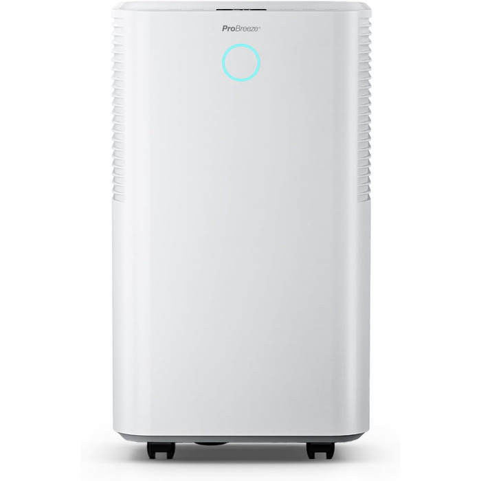 Осушувач повітря Pro Breeze OmniDry 12 л/доба, електричний, цифровий дисплей, вологомір, дренажний шланг, таймер, тихий режим, проти вологи та цвілі