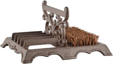 Щітка для чищення взуття з металевим шкребком Esschert Design, чавун, 27x22x14 см, 5-в-1, стильний дизайн