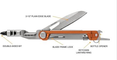 Складаний ніж Gerber Slim Drive, помаранчевий, туристичний