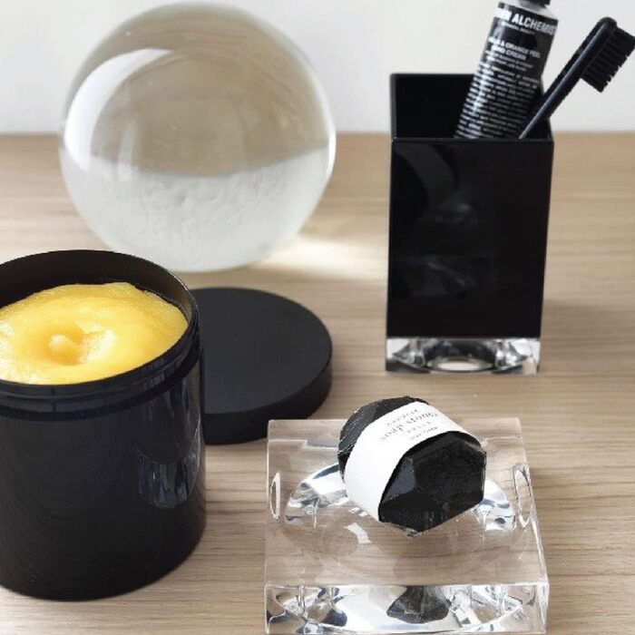 Тримач для зубних щіток Kartell Boxy, пластик, прозорий, 7x7x12 см