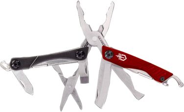 Мультитул Gerber Dime, 12 функцій, кишеньковий, чорний/червоний