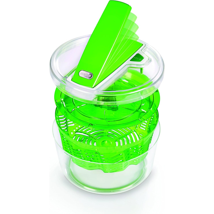 Сушарка для салату Zyliss Swift Dry, 6 л, пластик, зелена, салатниця, Aquavent технологія