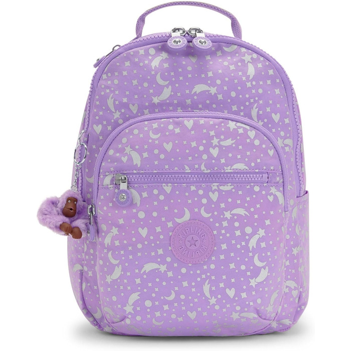 Рюкзак Kipling Seoul S з відсіком для ноутбука, малий, Galaxy Metallic