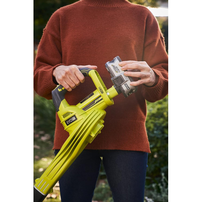 Акумуляторний повітродув RYOBI 18V ONE+ OBL1820S, 245 км/год, 2,6 м³/хв, без акумулятора та зарядного, у коробці