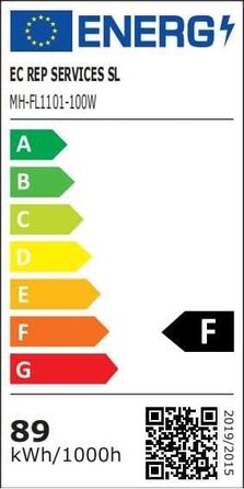 LED прожектор для вулиці 100Вт, 5шт, IP66 водонепроникний, 8500Лм, 6000K холодне біле світло, кут 120°, для зовнішнього та внутрішнього освітлення