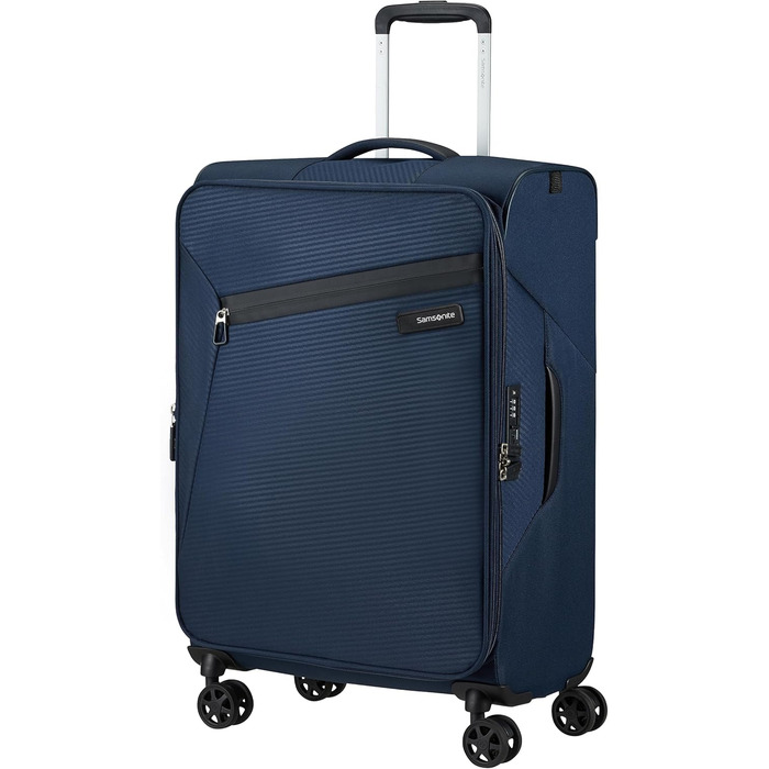 Валіза Samsonite Litebeam Spinner L, розширювана, 77 см, 103/111 л, темно-синя