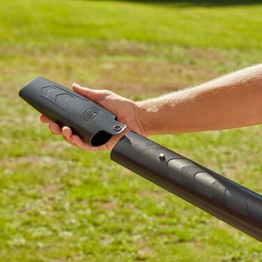 Електричний садовий пилосос-видувка Black+Decker BEBLV301, 3-в-1, 3000 Вт, з подрібнювачем і рюкзаком-мішком 72 л, регульована потужність, висока швидкість повітря