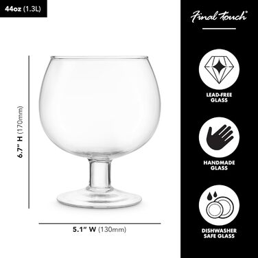 Коктейльний келих Fishbowl XL 1,3 л Гігантська кружка для вечірки