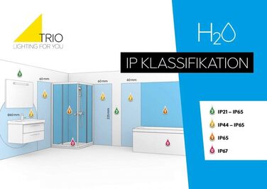 Світильник для ванної Trio Leuchten Bolsa, LED, 3.2 Вт, хром, акрил з бульбашками, настінний, 2 лампи