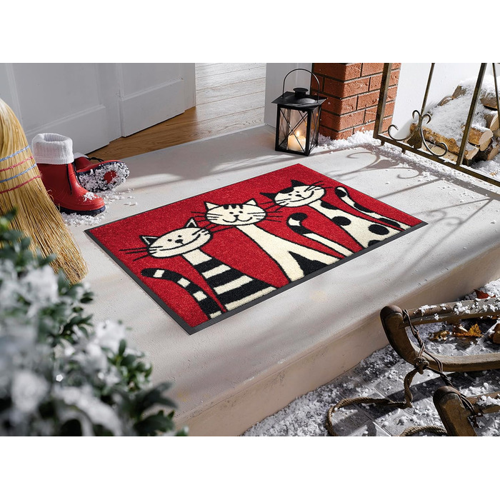 Килимок wash+dry для підлоги Three Cats 50x75 см, для дому та вулиці, праний