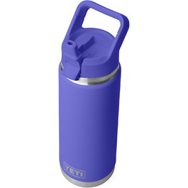Термос-бутилка YETI Rambler C з трубочкою, вакуумна, нержавіюча сталь, 769 мл, Ultra Marine Violet