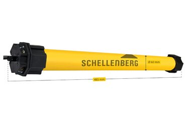 Ролети моторизовані Schellenberg MAXI 15 Нм, механічне налаштування кінцевих положень, трубчастий мотор для вала 60 мм, до 6,2 м², комплект із настінним кріпленням