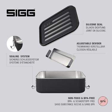 Ланч-бокс SIGG з дорогоцінними каменями, герметична коробка з нержавіючої сталі