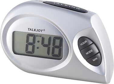Говорячий годинник TalkJoy Profi з великим LCD-дисплеєм для незрячих та літніх людей, настільний будильник з озвучкою часу, допомога при порушенні зору
