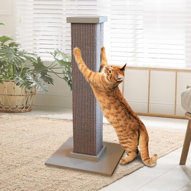 Котячий дряпак SmartCat Pioneer Pet Ultimate, сірий, 81 см