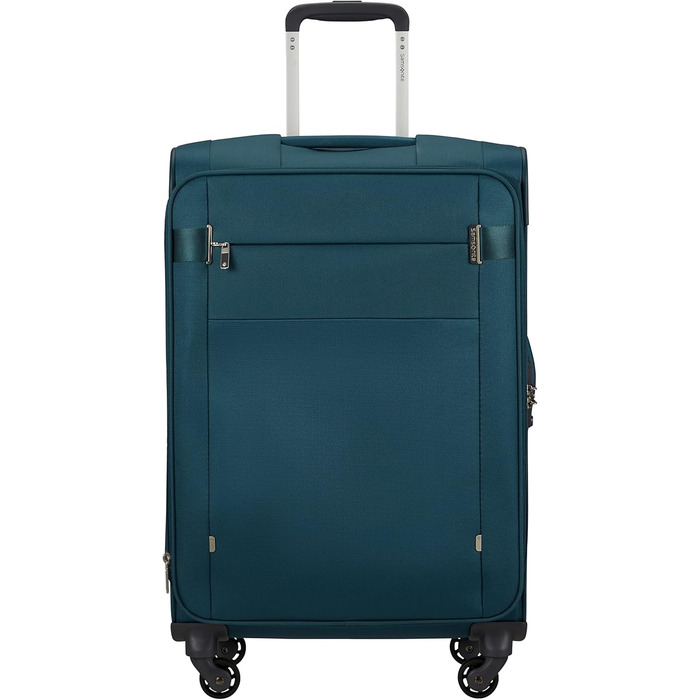 Валіза Samsonite Citybeat Spinner S (синя, Petrol Blue), валіза Samsonite Citybeat Spinner M EXP (66 см, 67/73 л, розширювана)