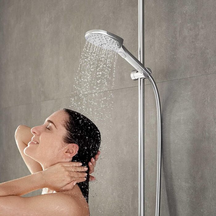 Душова лійка hansgrohe Raindance Select E 120x120 мм, 9 л/хв, 3 режими, EcoSmart, антикальцій, хром