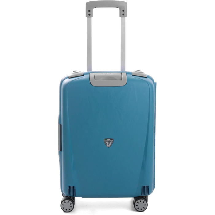 Валіза Roncato Light 55 см, 41 л, чорна/смарагдова, легка дорожня валіза