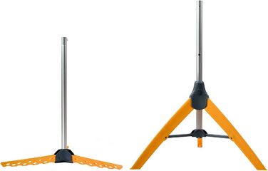 Сушарка для білизни Tatkraft Art Moon Palm, сталева, складна, антикорозійна, місткість 30 кг або 42 вішалки, компактна, помаранчева