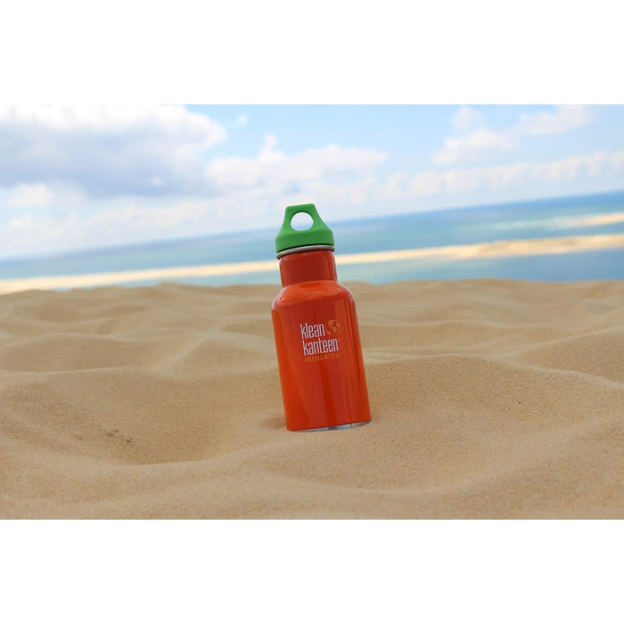 Термос Klean Kanteen з вакуумною ізоляцією, кришка Loop, нержавіюча сталь, пляшка для води