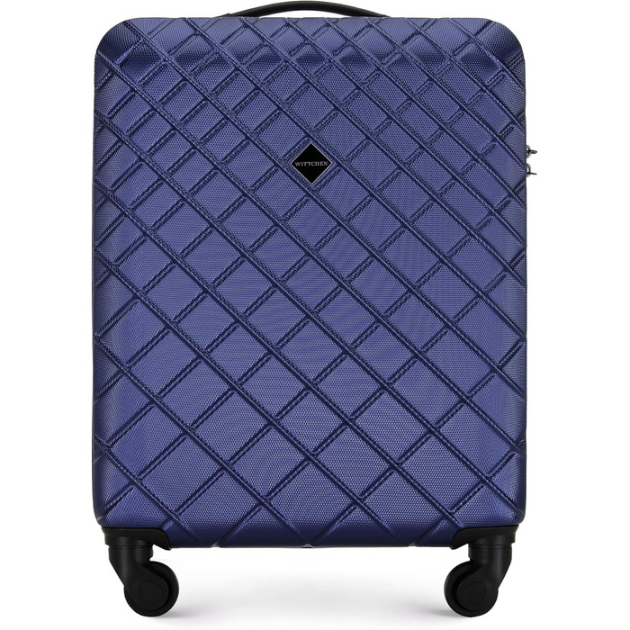 Валіза WITTCHEN Classic M, жорсткий ABS, 4 колеса, кодовий замок, синя