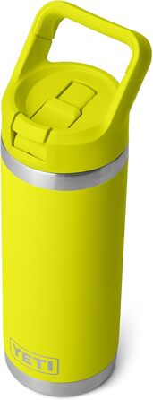 Термобутилка YETI Rambler C із соломинкою, нержавіюча сталь, вакуумна ізоляція, 532 мл, жовта
