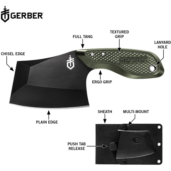 Ніж туристичний Gerber Tri-Tip з чохлом, лезо 7,5 см, 30-001665