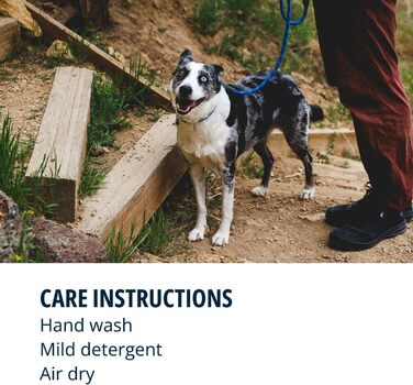 RUFFWEAR Knot-a-Leash — світловідбивний повідок для собак із мотузки з карабіном, 1,5 м, 7 мм, чорний