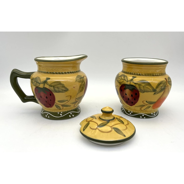 Делюкс набір цукорниця та молочник Tuscan Collection, ручний розпис ACK