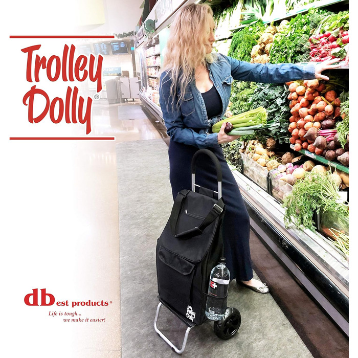Складна господарська візок dbest products Trolley Dolly, чорний