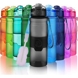 Дитяча спортивна пляшка ZORRI 1000 мл, BPA-free, тритан, з фільтром, сіра