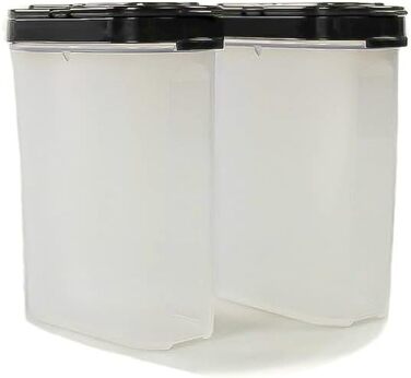 Tupperware Великий контейнер для спецій 270 мл, чорний, 2 шт.