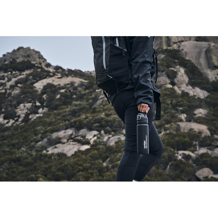 Термос пляшка Contigo Free Flow з нержавіючої сталі, 700 мл, ізольована, 100% герметична, BPA-free, зберігає холод до 29 годин, для спорту та активного відпочинку
