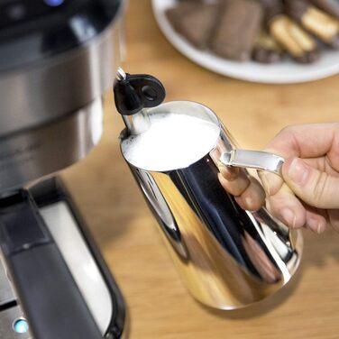 Кавоварка Cecotec Cafelizzia 790 Steel Pro, еспресо та капучино, 1350 Вт, 20 Бар, термоблок, автоматичний режим, 1,2 л, нержавіюча сталь