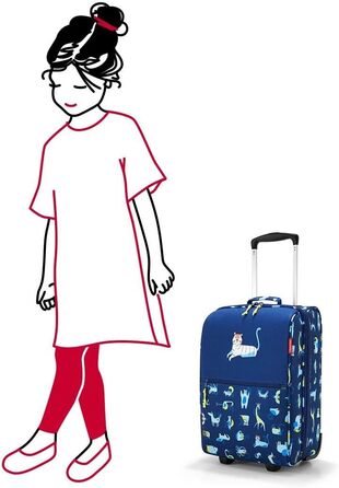 Дитячий чемодан на колесах reisenthel XS, легкий, Abc Friends Blue