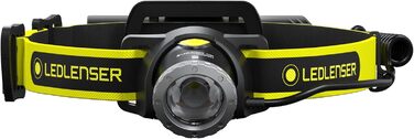 Налобний ліхтар Ledlenser iH8R 600 люмен, акумуляторний, з кріпленням на шолом, сумка, зарядка USB, для роботи в рукавичках