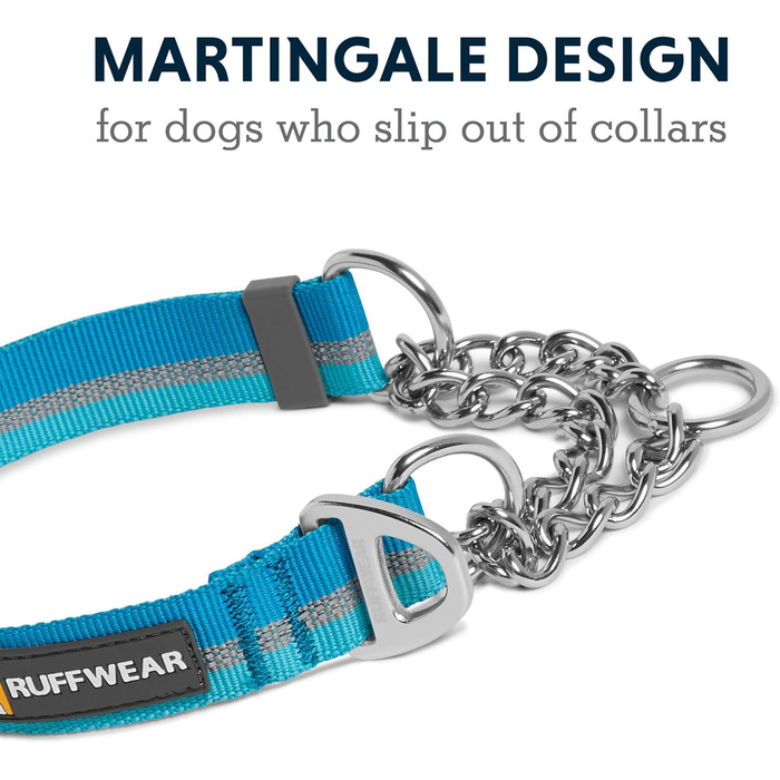 Ruffwear Chain Reaction нашийник для собак, регульований, синій Blue Dusk, ланцюговий, 28-36 см