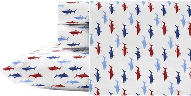 Комплект постільної білизни Nautica Costazul з перкаля, бавовна, синій, Queen/Twin