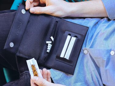 Сумка для тютюну skaard Leather Brown з кишеньковою попільничкою
