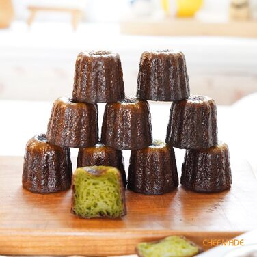 Форма для випікання CHEFMADE, міні канеле, антипригарна, 12 отворів, для кексів і мафінів, шампань золото