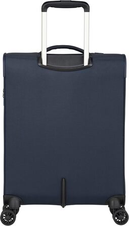 Валіза American Tourister Summerfunk синя, 79 см, 119 л, поліестер, на 4 колесах, розширювана, дорожня сумка для подорожей